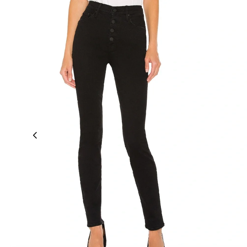 Mother The Pixie Swooner Skimp Black Not Guilty Denim‎ Jeans Sz 26